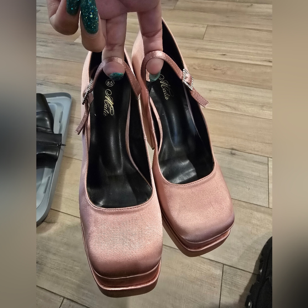 Mata Shoes Pink Heels Classic Elegance